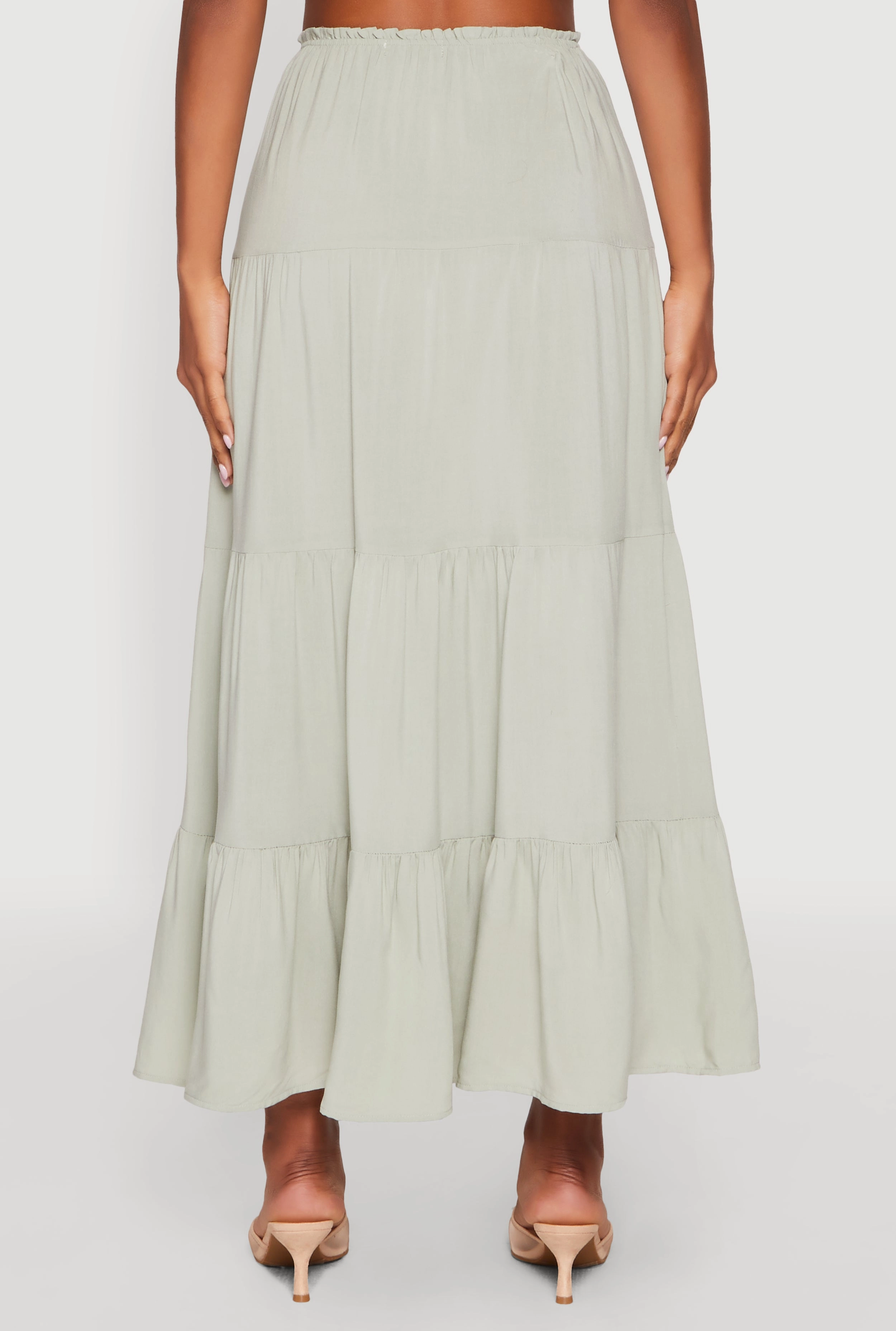 Almost Famous High Waist Tiered Skirt