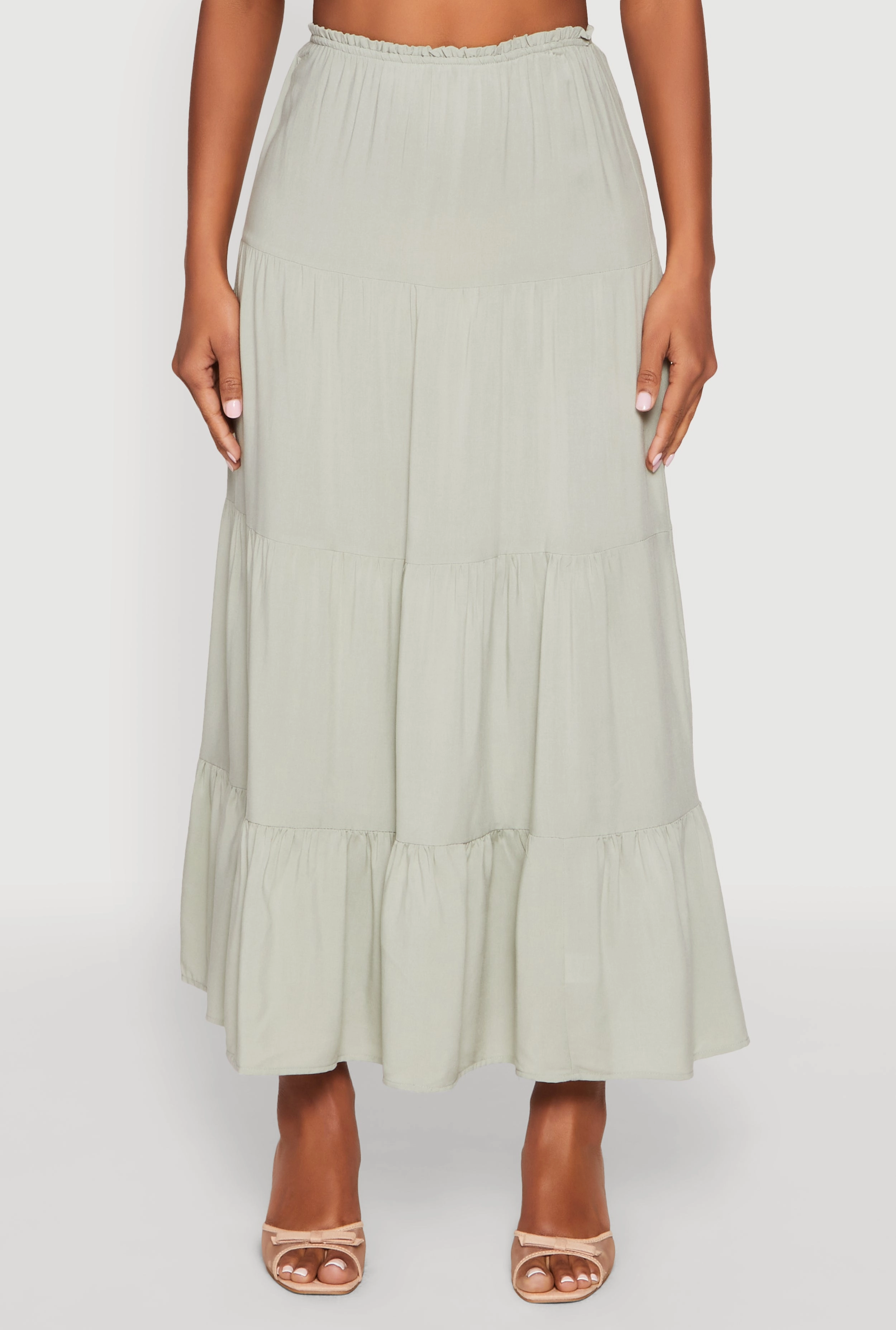 Almost Famous High Waist Tiered Skirt