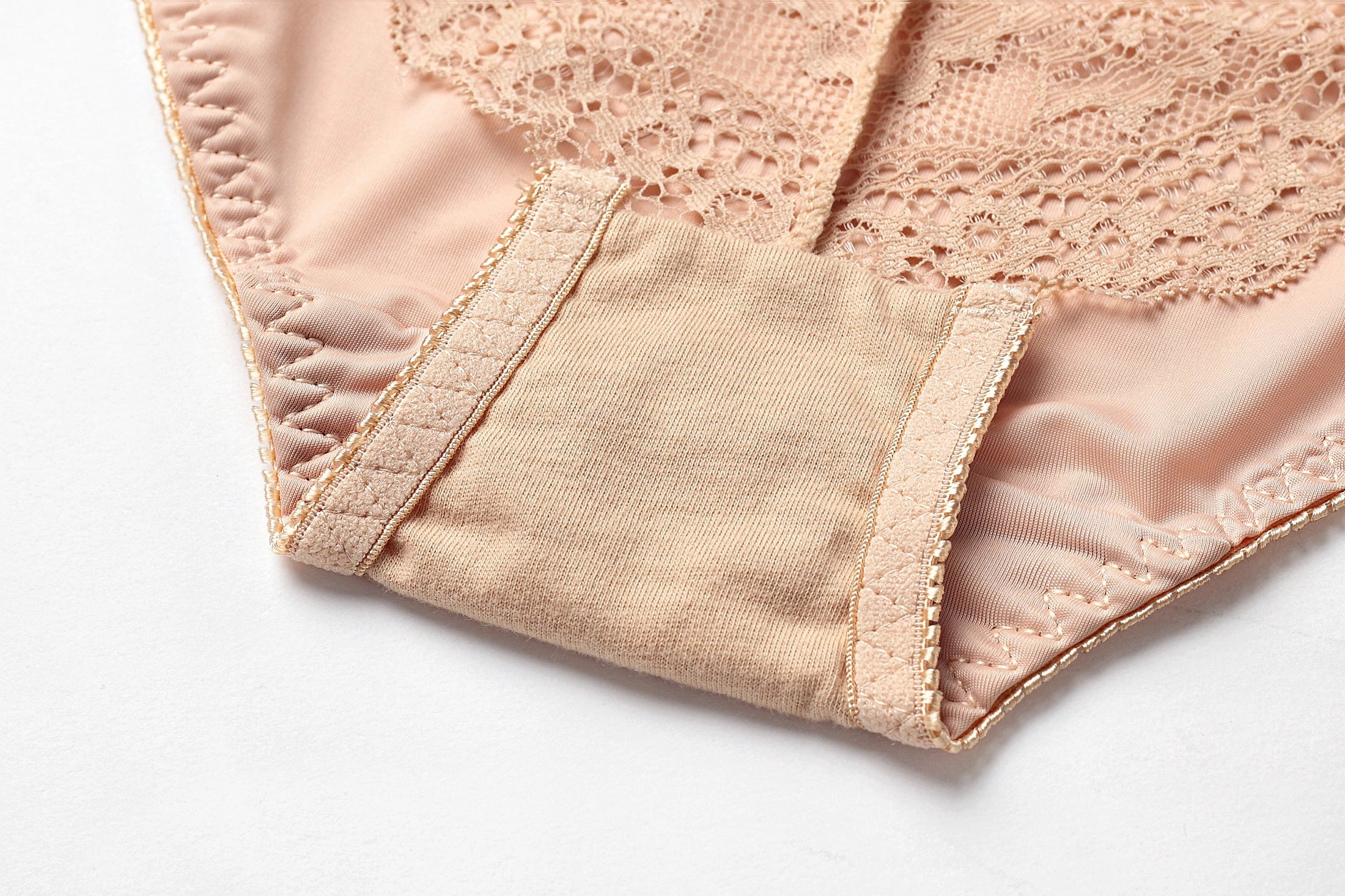 Apricot Mesh Lace Breathable Panty