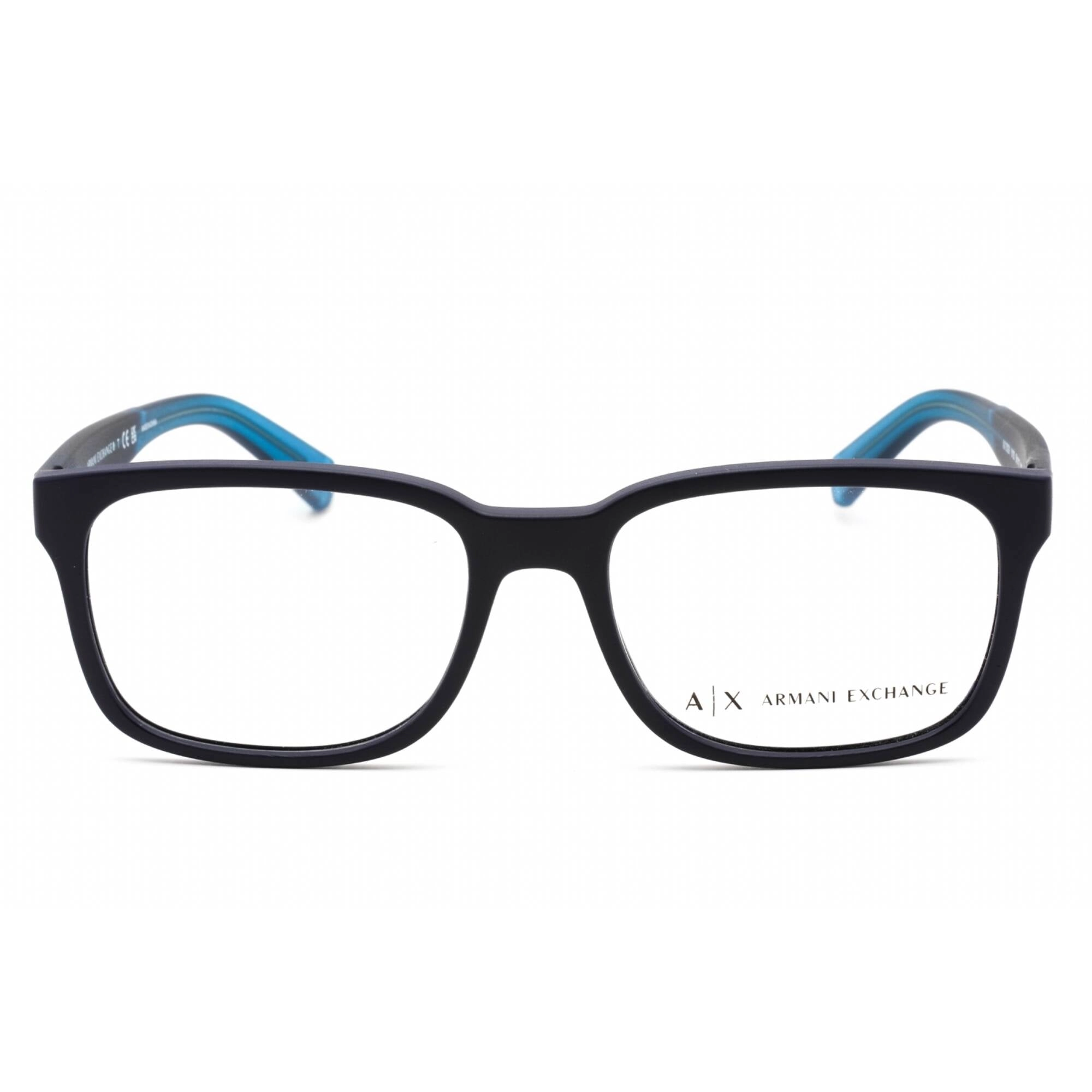 Armani Exchange Men's Eyeglasses - Blue Rectangular Frame Clear Lens | AX3029 8183