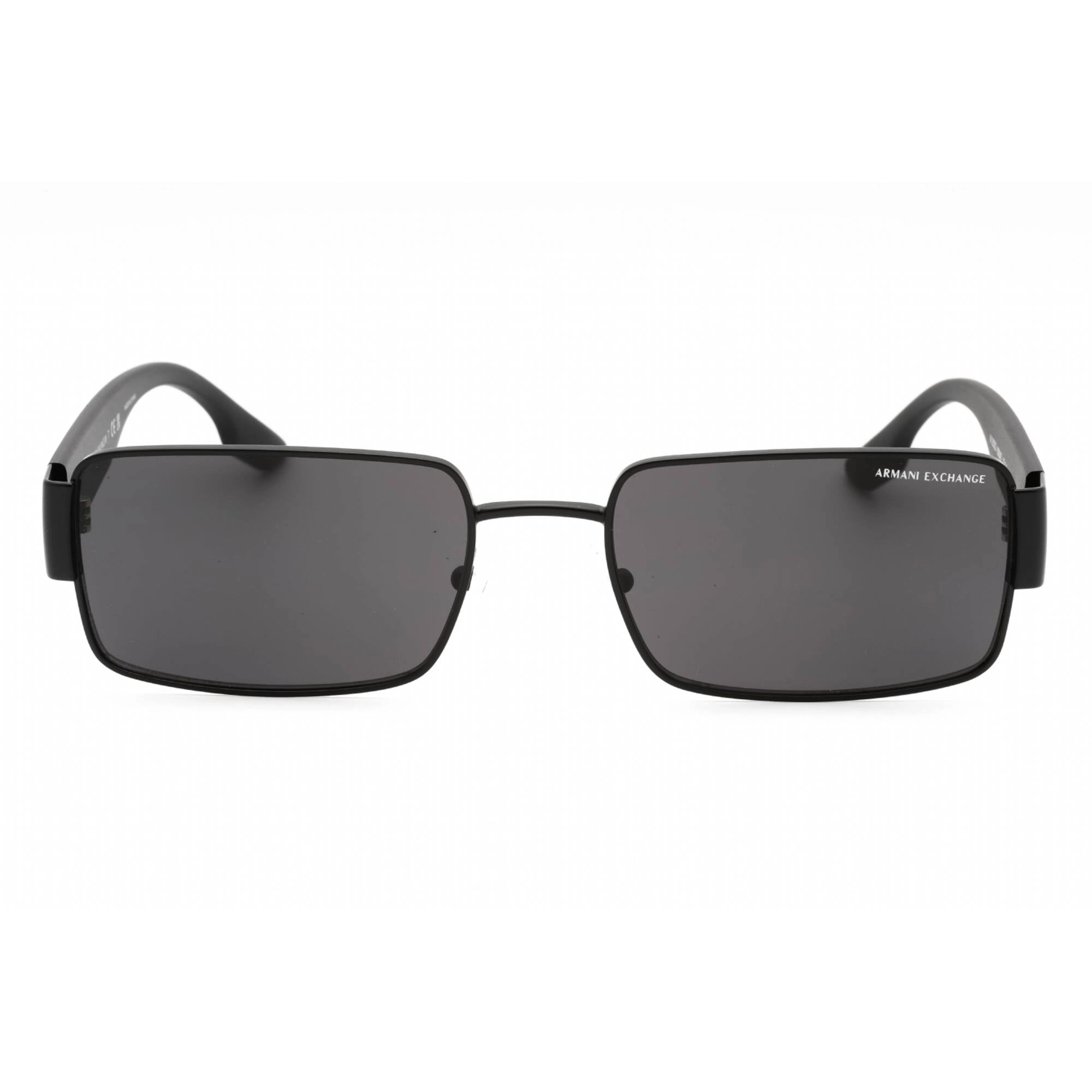 Armani Exchange Men's Sunglasses - Black Metal Aviator Frame | 0AX2052S 600087
