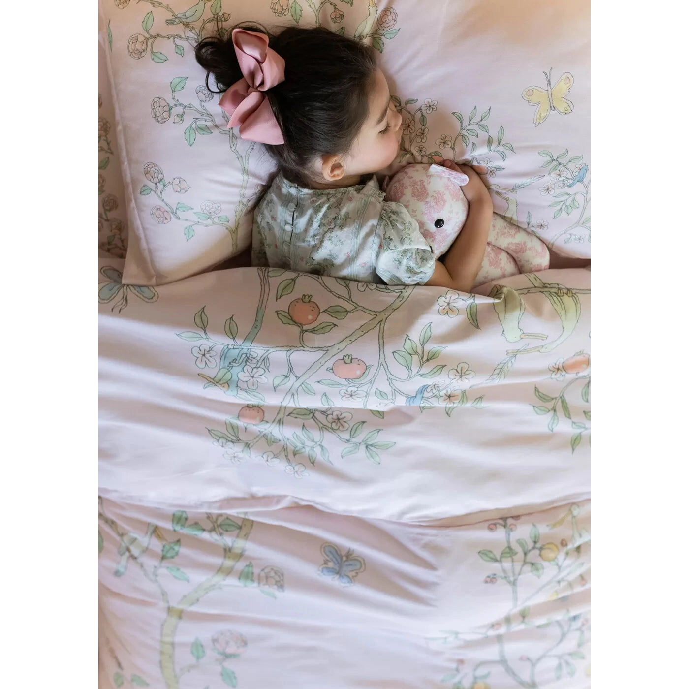 Atelier Choux Single Bed Duvet Cover - In Bloom Pink
