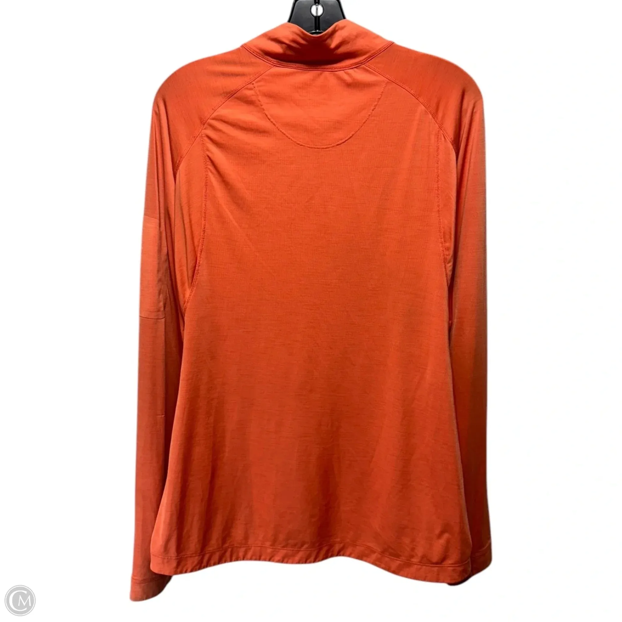 Athletic Top Long Sleeve Collar By Rei In Orange, Size: L