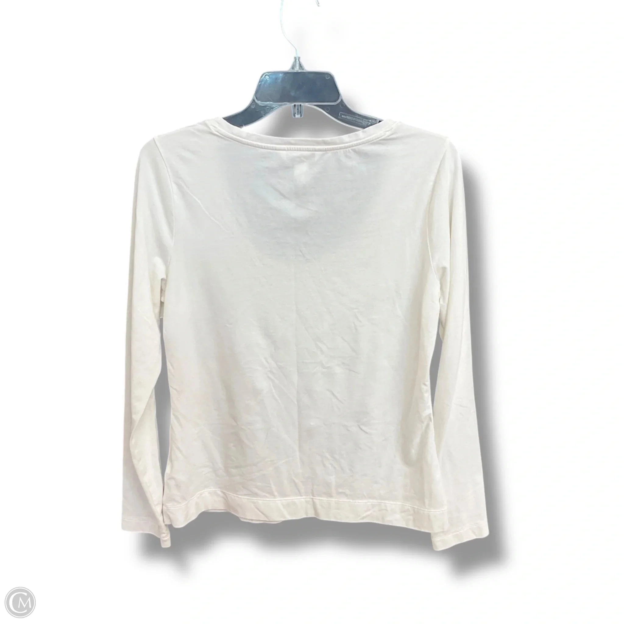 Athletic Top Long Sleeve Crewneck By Athleta In White, Size: M
