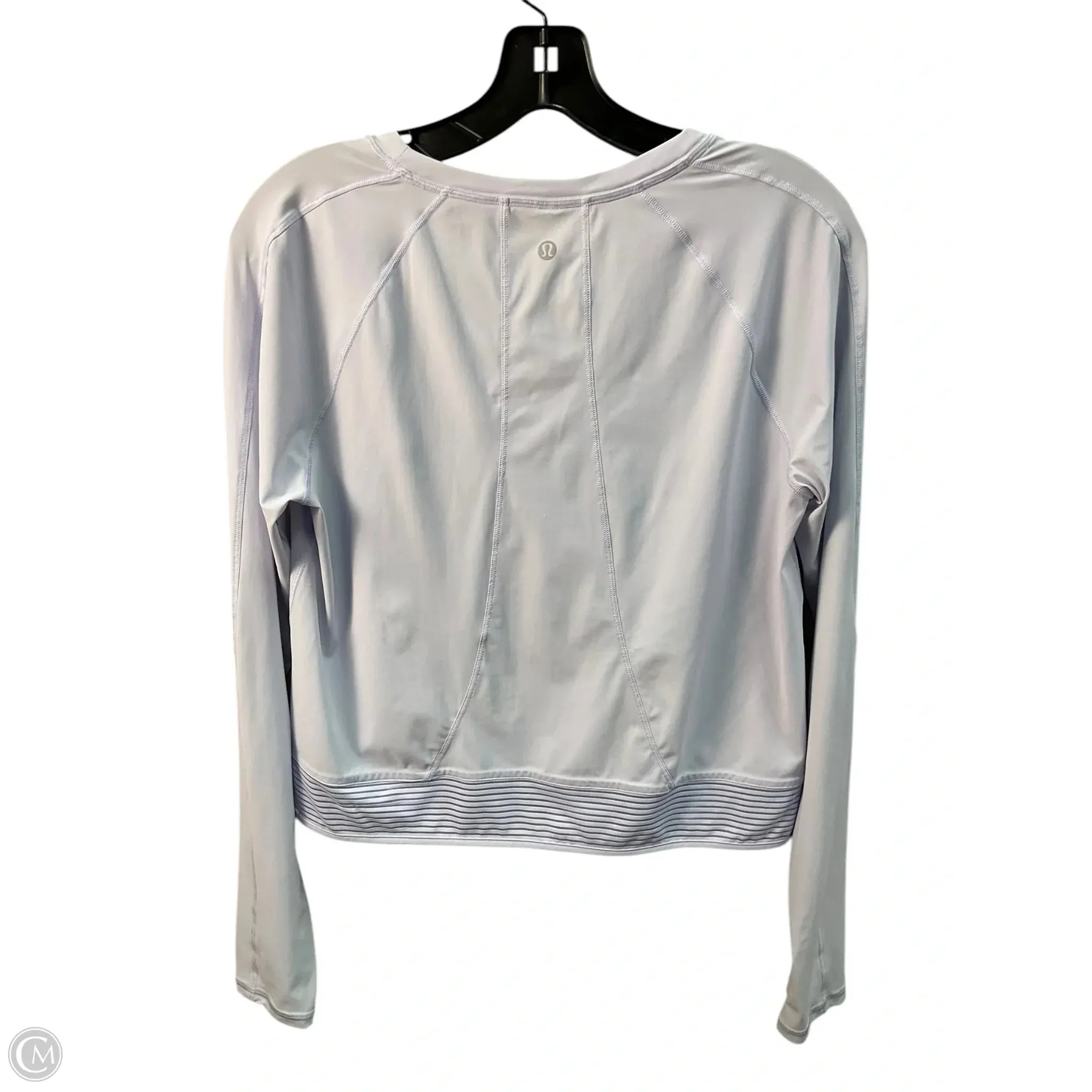 Athletic Top Long Sleeve Crewneck By Lululemon In Blue, Size: S