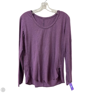 Athletic Top Long Sleeve Crewneck By Lululemon In Purple, Size: S