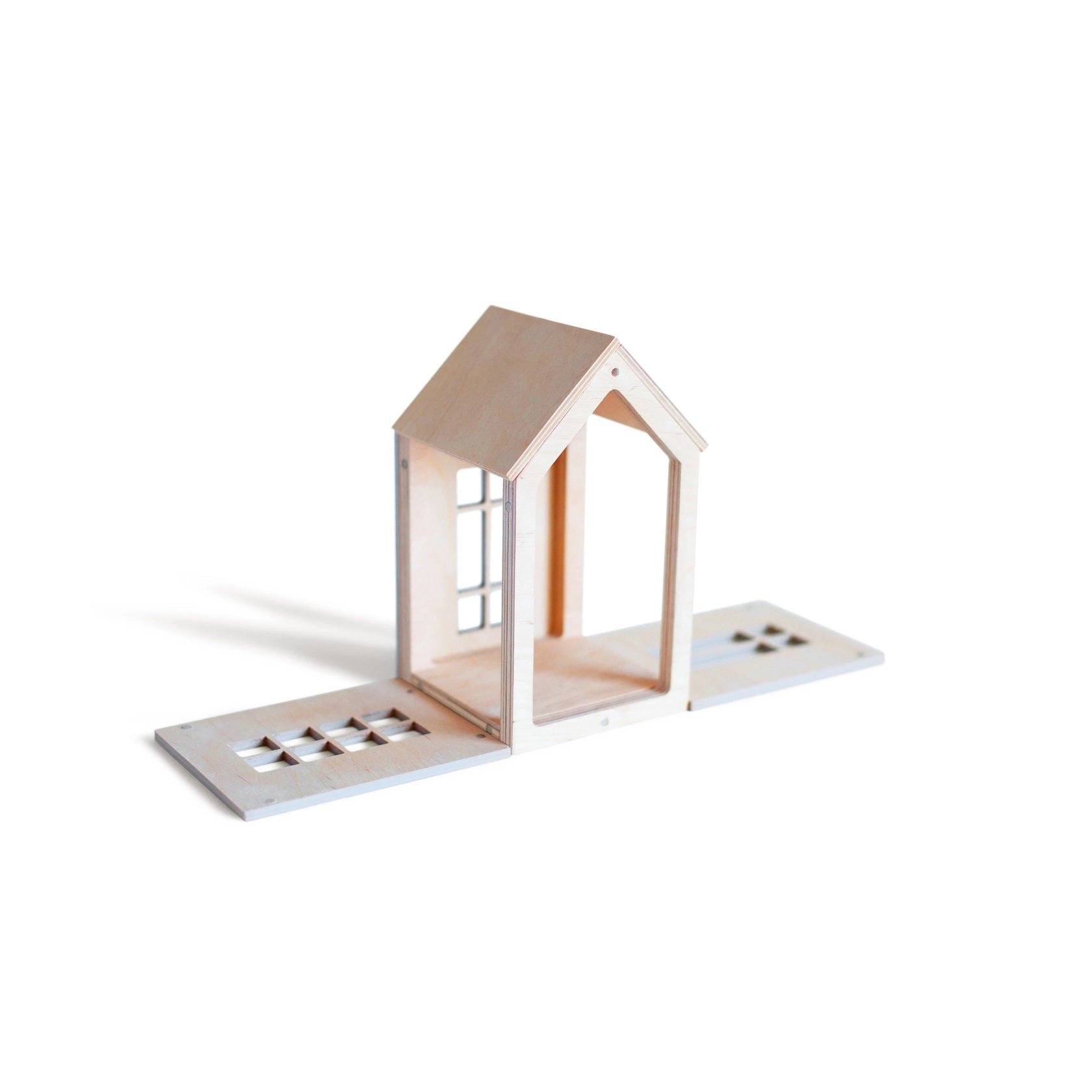 babai Wooden Dollhouse On The Magnets M Grey