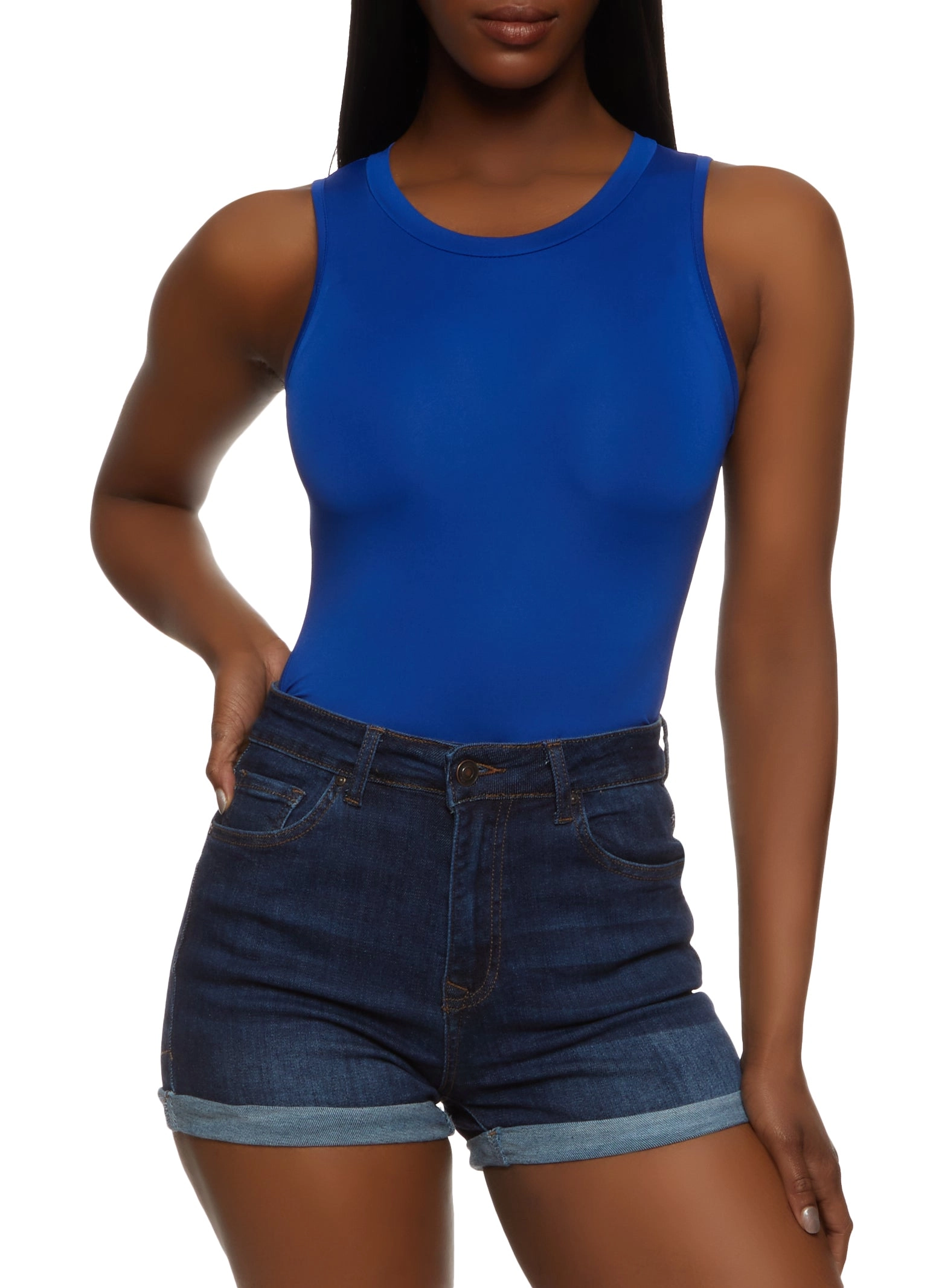 Basic Crew Neck Tank Bodysuit