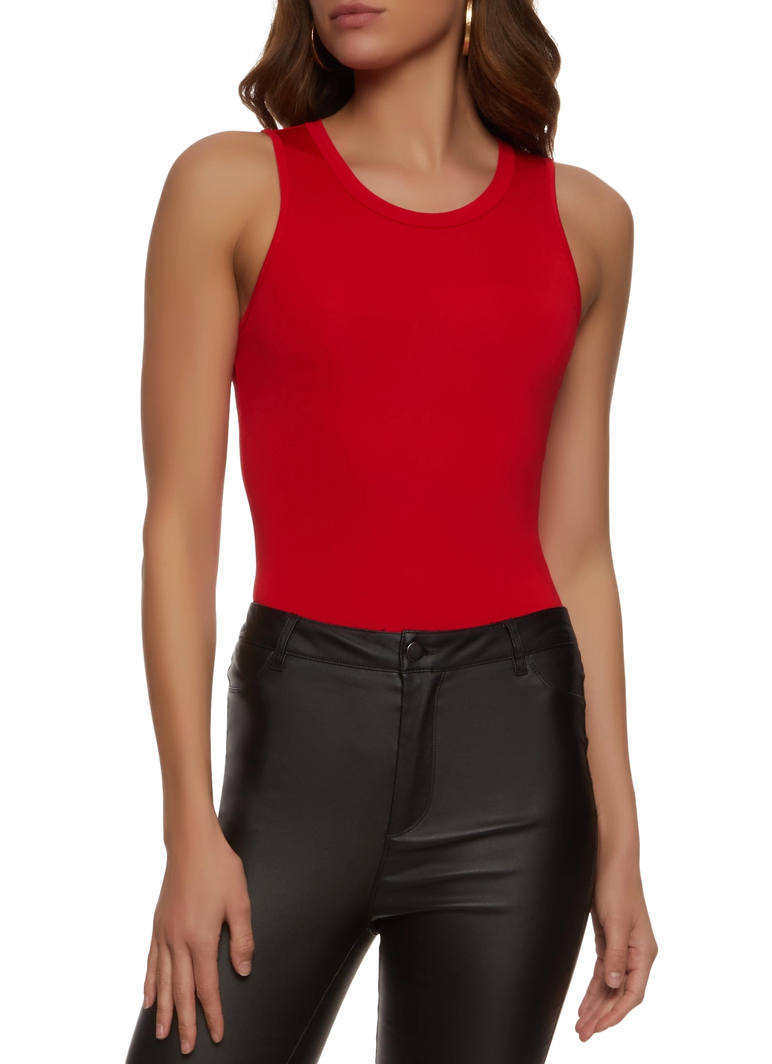 Basic Crew Neck Tank Bodysuit