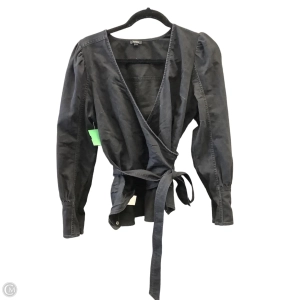 Blouse Long Sleeve By Express In Black, Size: M