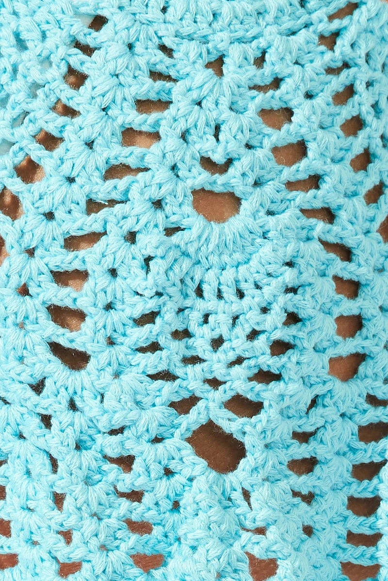 Blue Crochet Bikini Set
