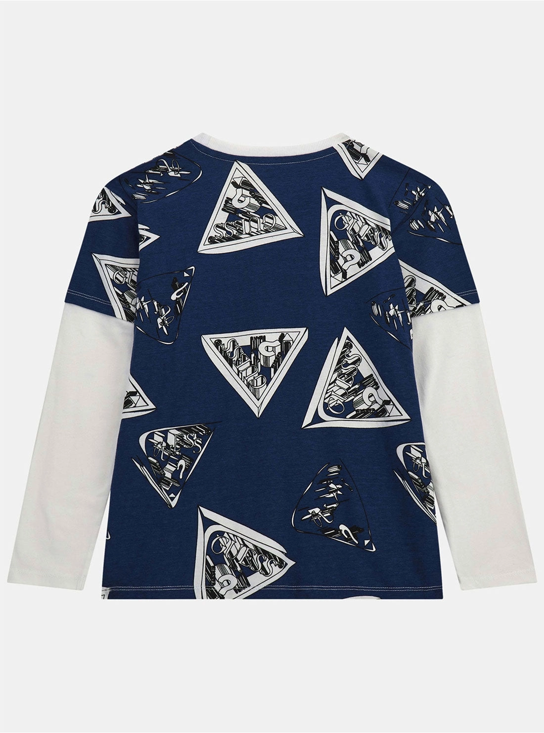 Blue Multi Print Long Sleeve T-Shirt (7-16)