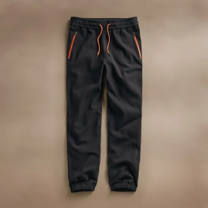 Brush Scuba Zip Pocket Performance Pant - Black/Orange