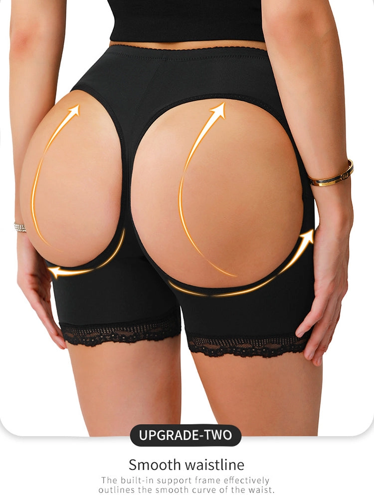 Buttocks Hollow Tummy Control Butt Lifting Boyshorts