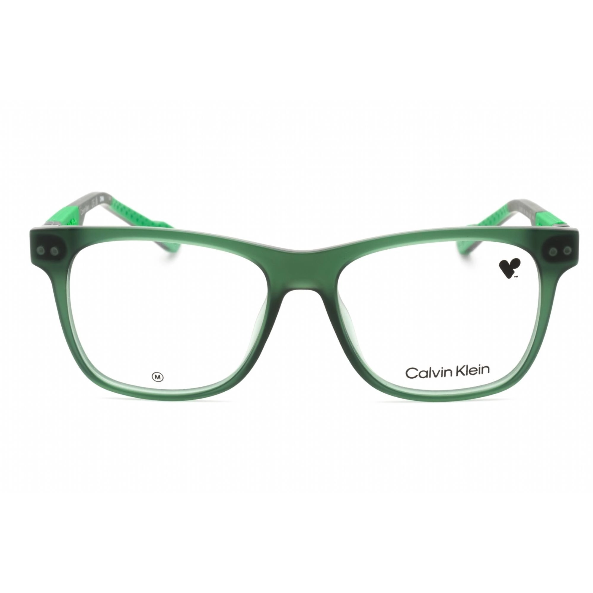 Calvin Klein Men's Eyeglasses - Clear Lens Khaki Square Full Rim Frame | CK23521 330