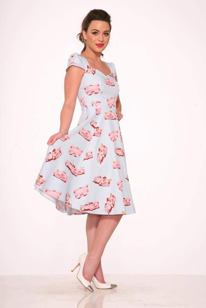 Car Hop Swing Dress