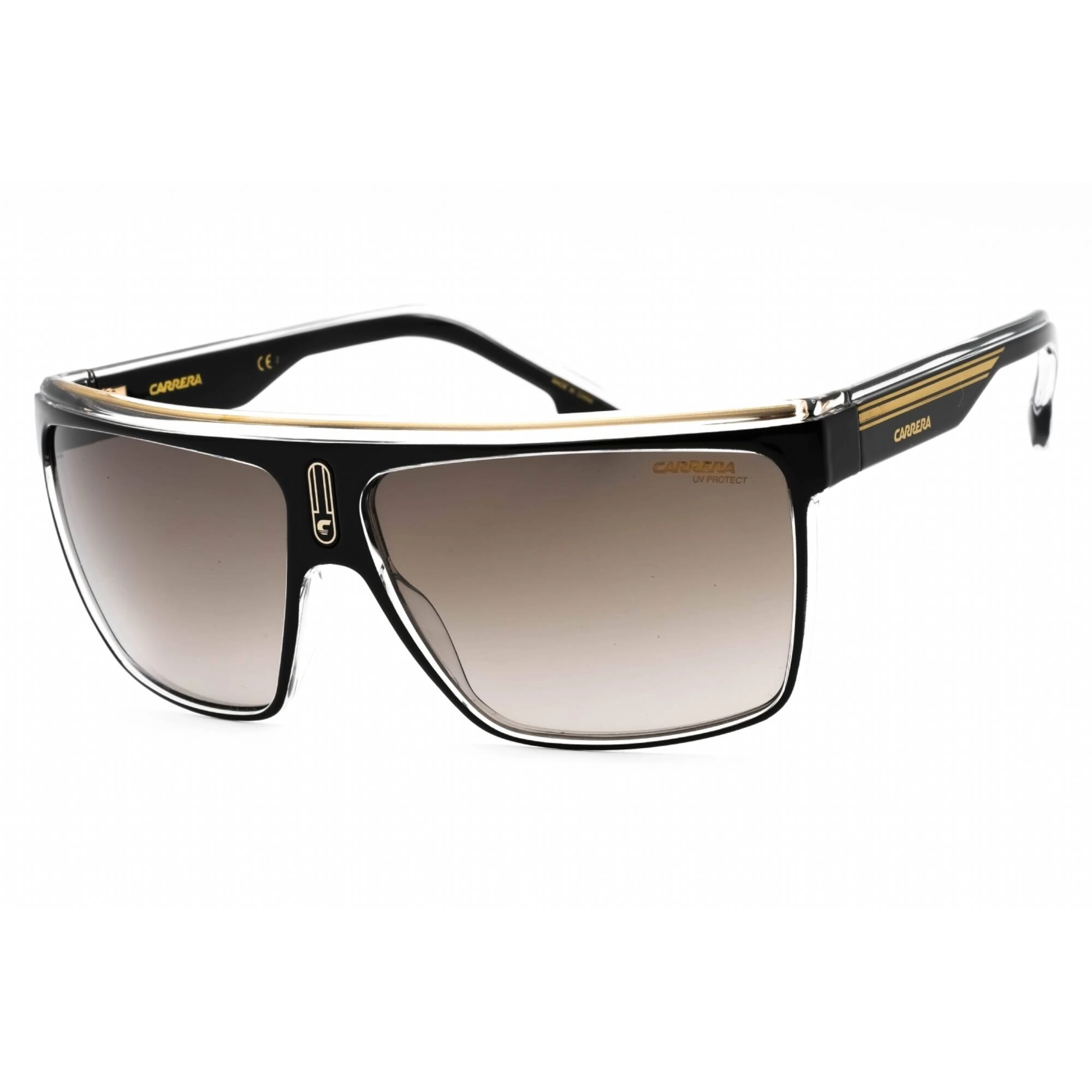 Carrera Men's Sunglasses - Black Gold Rectangular Frame | CARRERA 22/N 02M2 HA