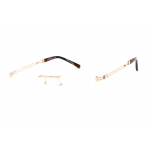 Charriol Men's Eyeglasses - Shiny Gold Titanium Rectangular Shape Frame | PC75088 C01