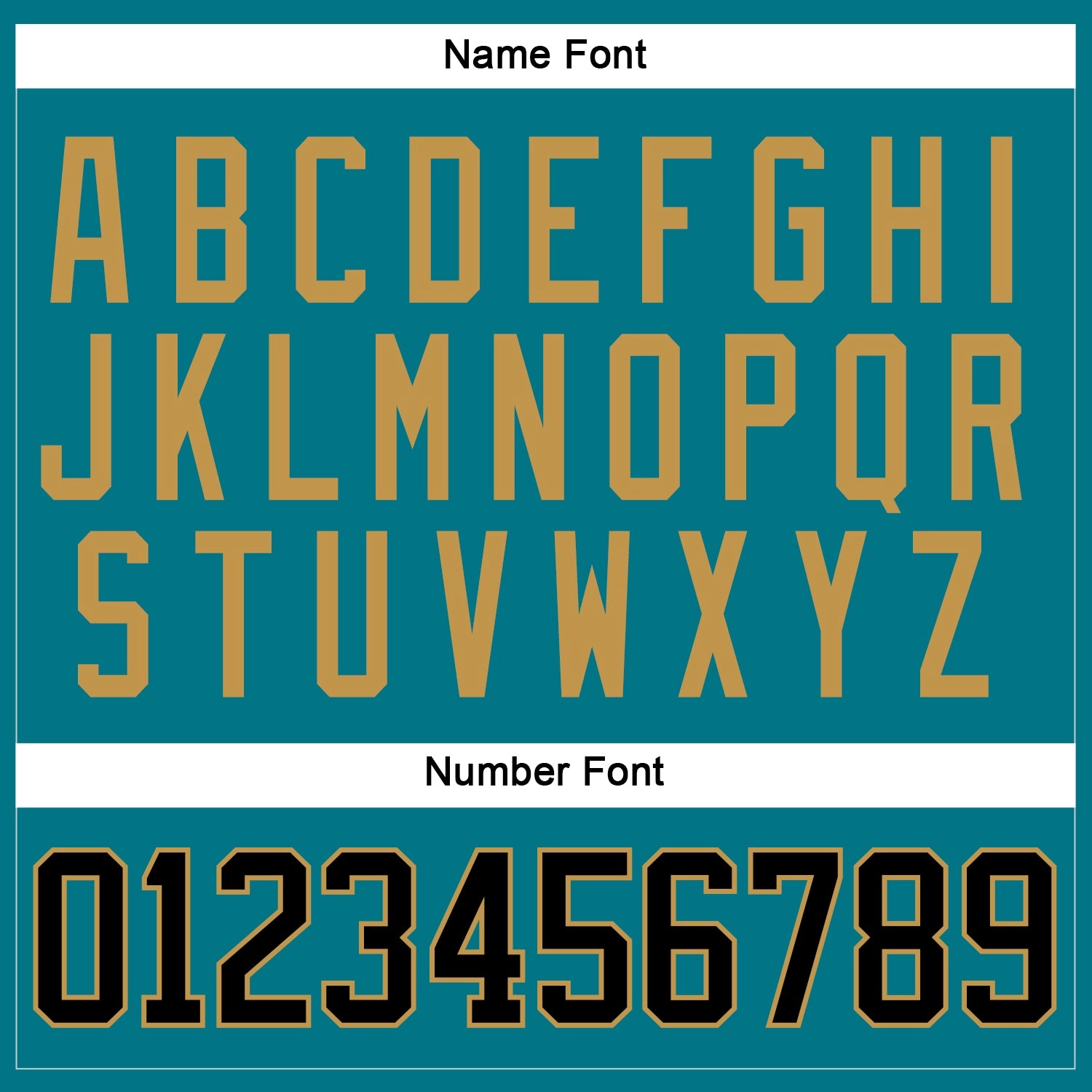 Custom Teal Black-Old Gold Hockey Jersey