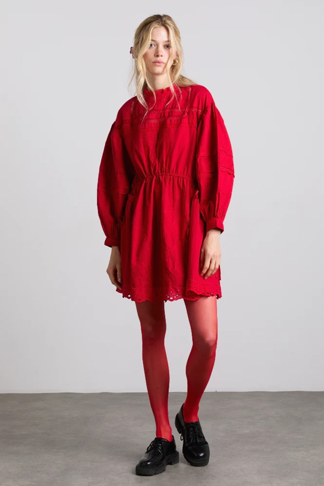 Damson Madder Clancy Red Mini Dress
