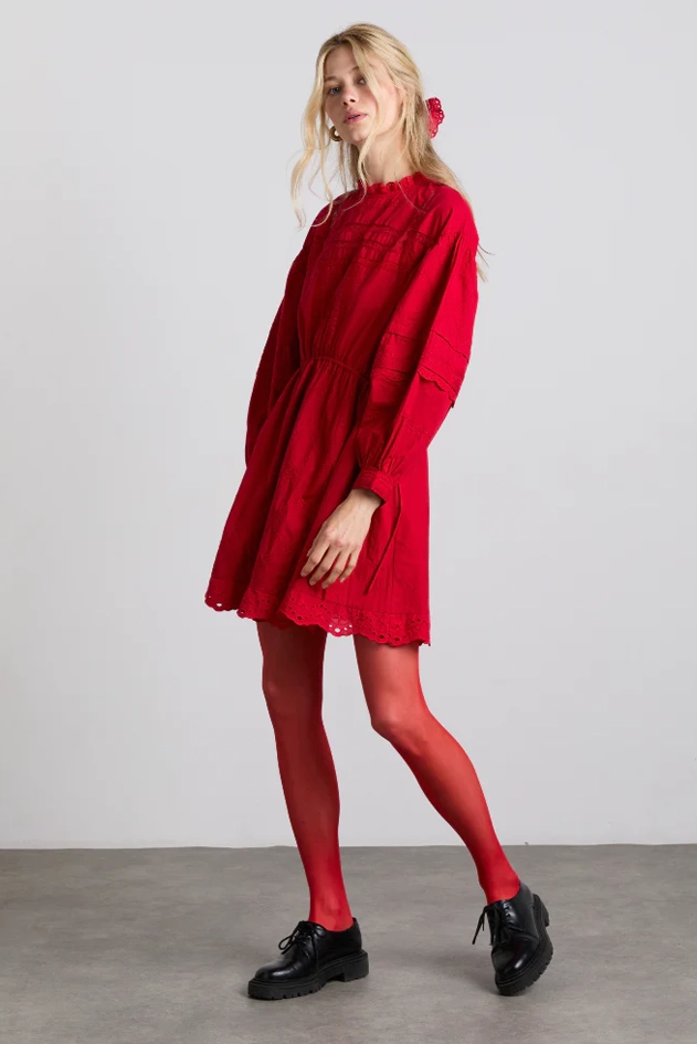 Damson Madder Clancy Red Mini Dress