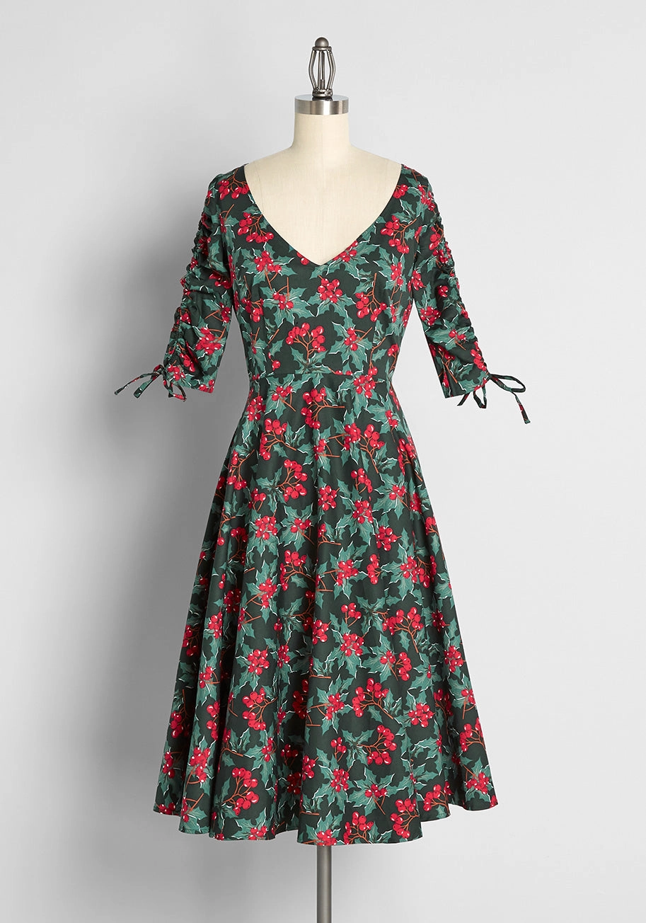 Decking The Halls Swing Dress