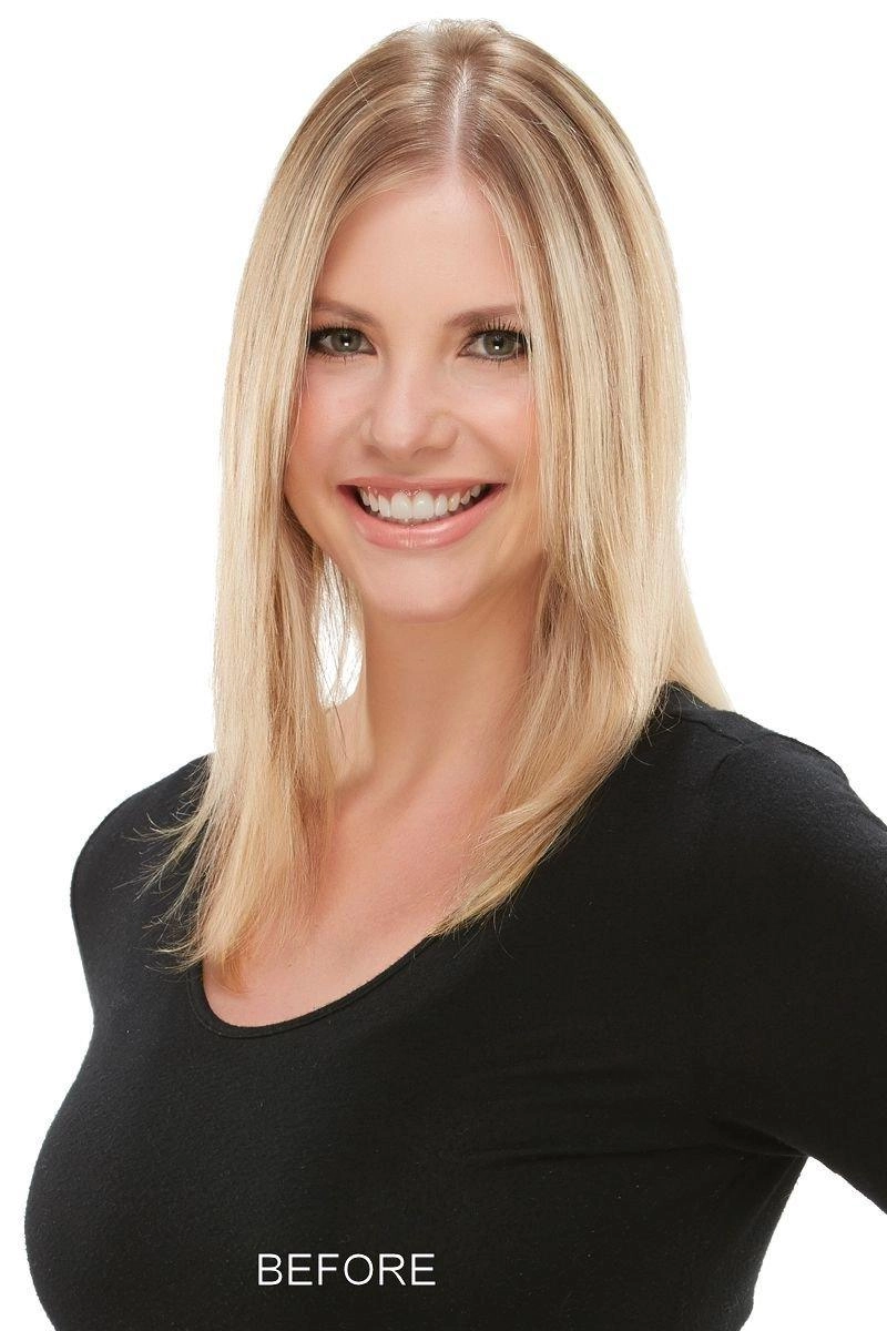 EasiPart XL HD 12" Hairpiece by easiHair | Heat Defiant Synthetic (Monofilament Base)