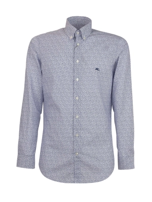 Etro Logo Embroidered Long-Sleeved Shirt