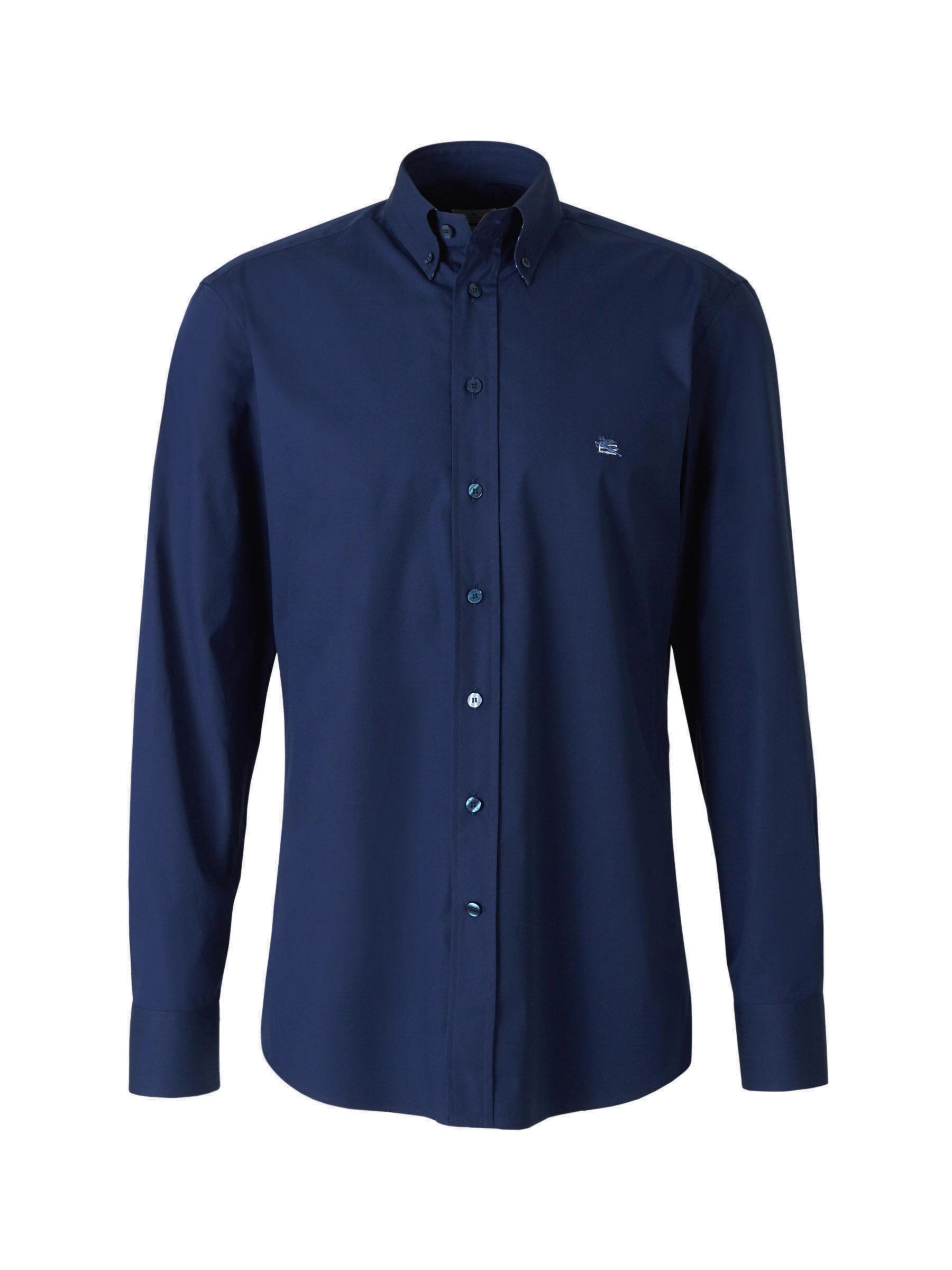 Etro Logo Embroidered Long-Sleeved Shirt