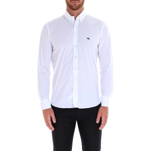 Etro Logo Embroidered Long-Sleeved Shirt