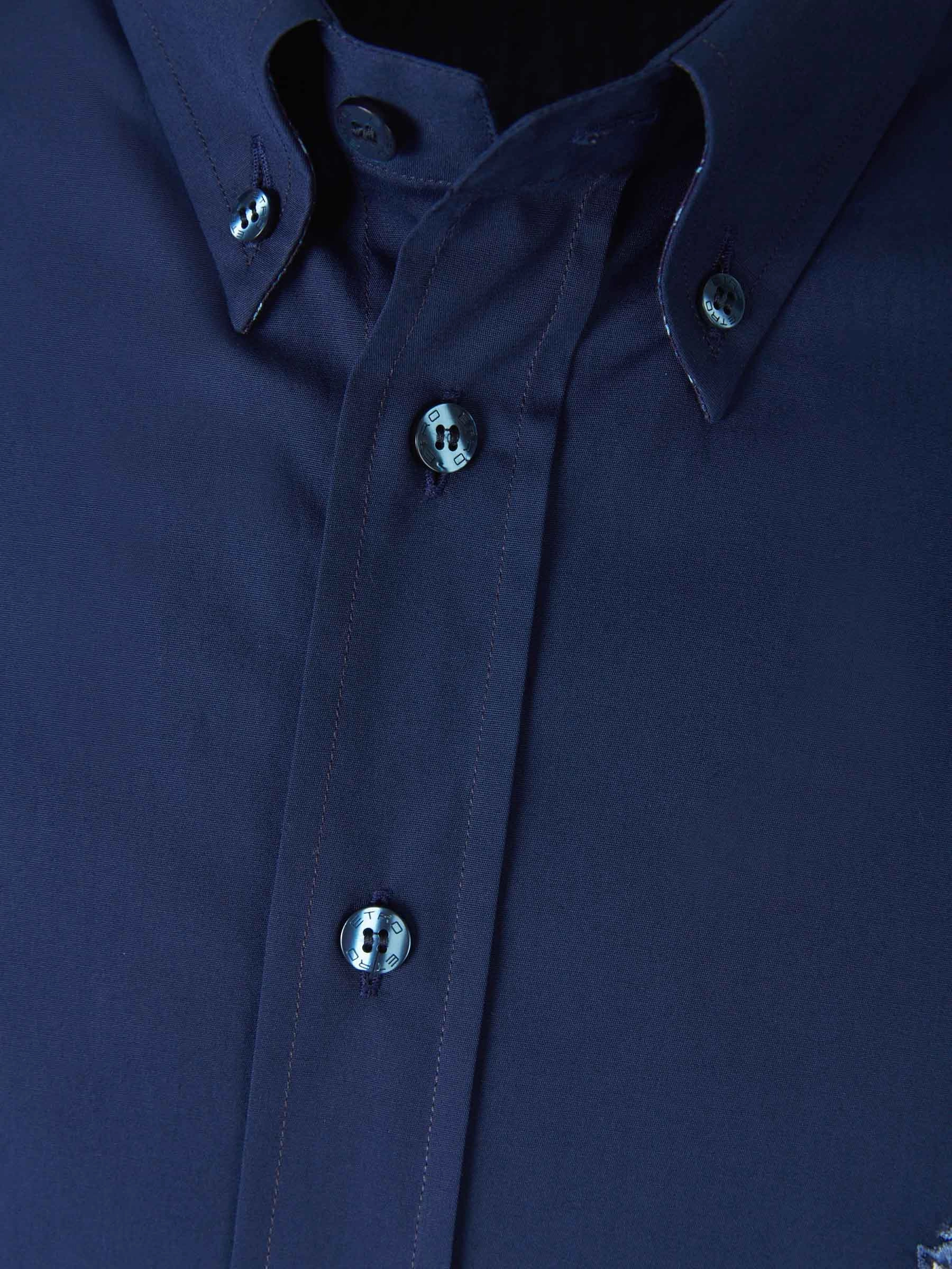 Etro Logo Embroidered Long-Sleeved Shirt