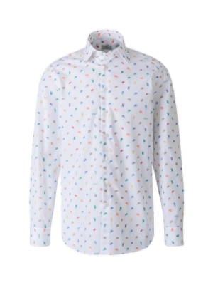Etro Pegaso Print Long-Sleeved Shirt