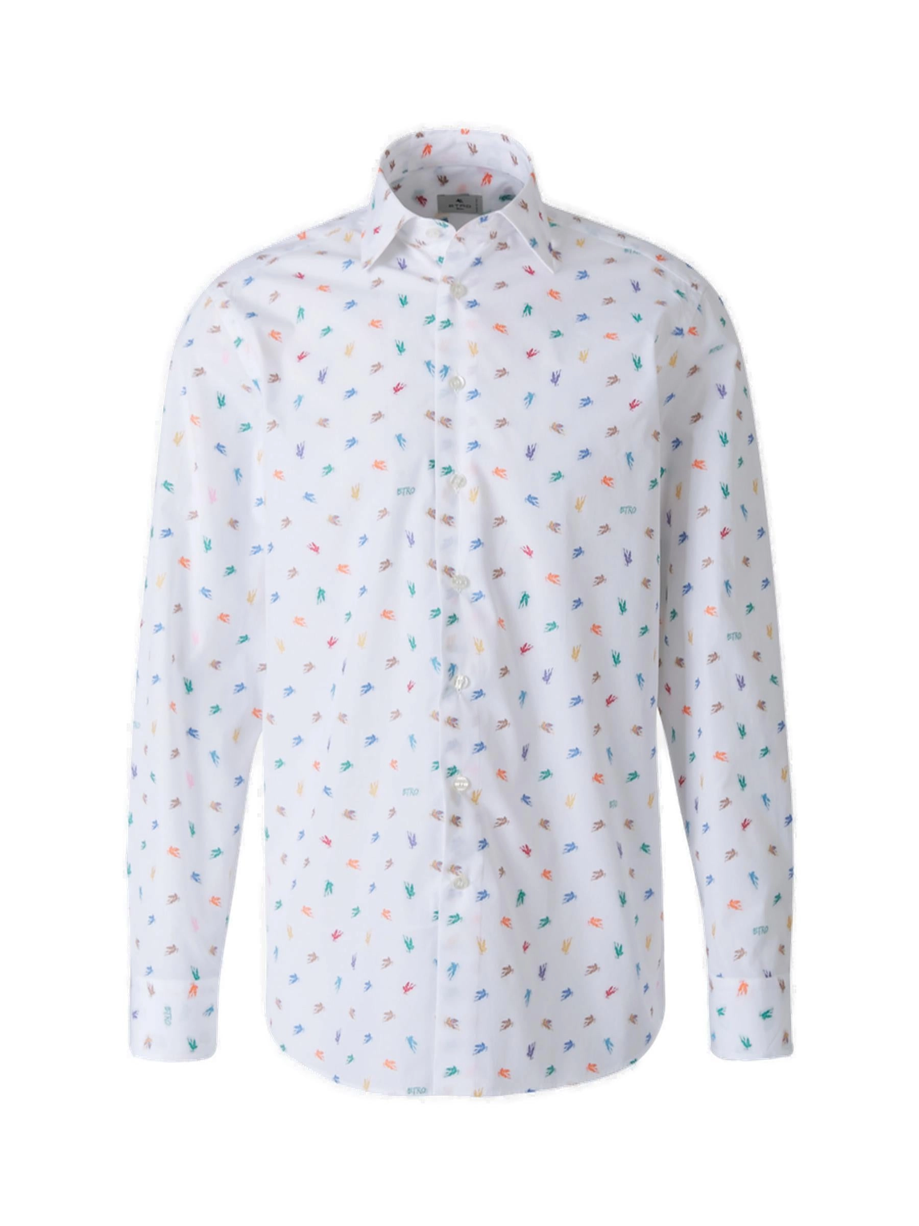 Etro Pegaso Print Long-Sleeved Shirt