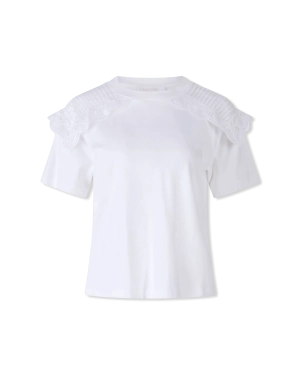 Eyelet Embroidered T-Shirt