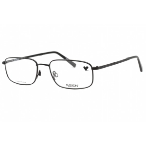 Flexon Men's Eyeglasses - Black Metal Rectangular Shape Frame | FLEXON ORWELL 600 001
