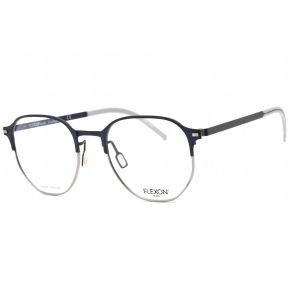 Flexon Men's Eyeglasses - Navy Full Rim Irregular Frame Clear Lens | FLEXON B2032 412