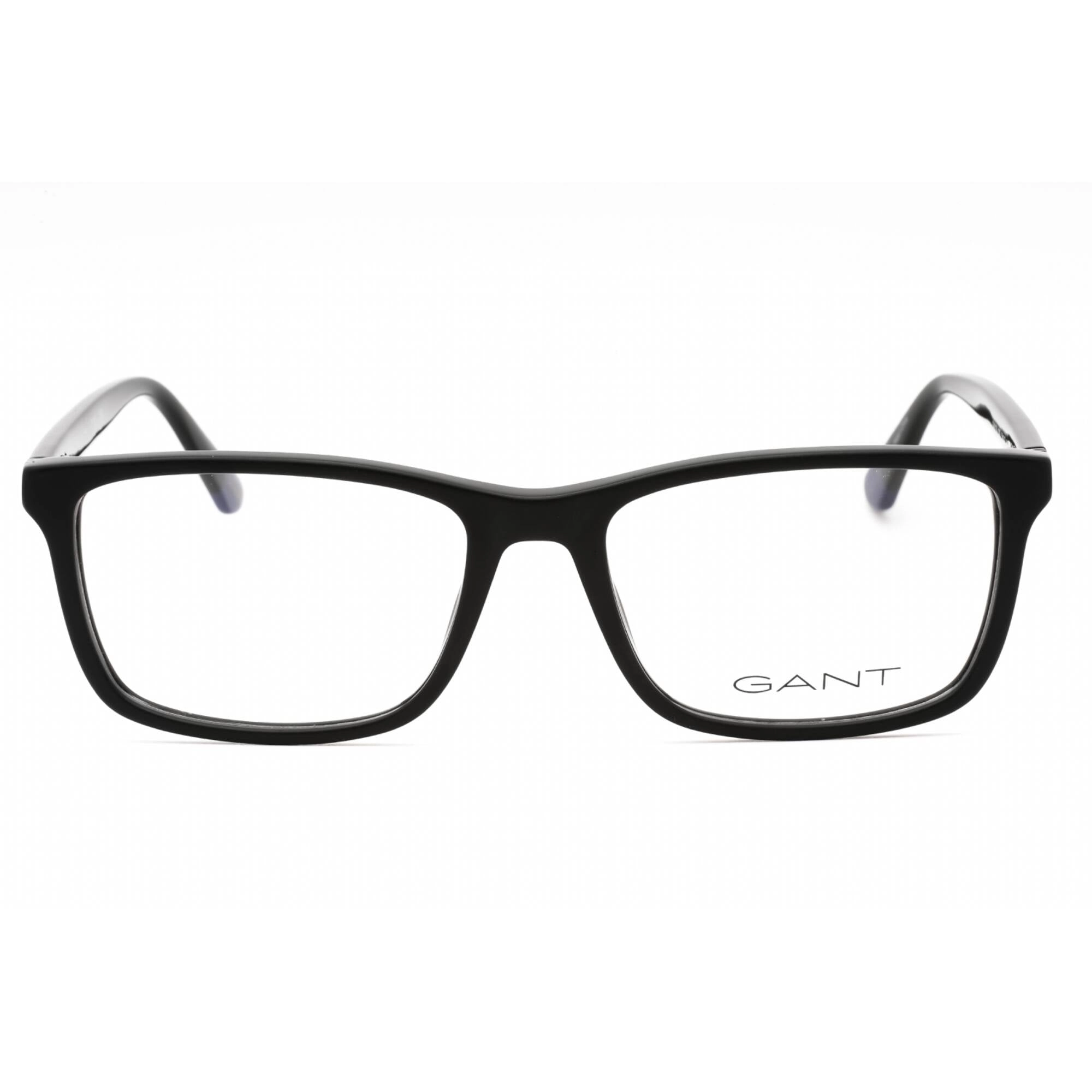 Gant Men's Eyeglasses - Matte Black Acetate Square Shape Full Rim Frame | GA3139 002