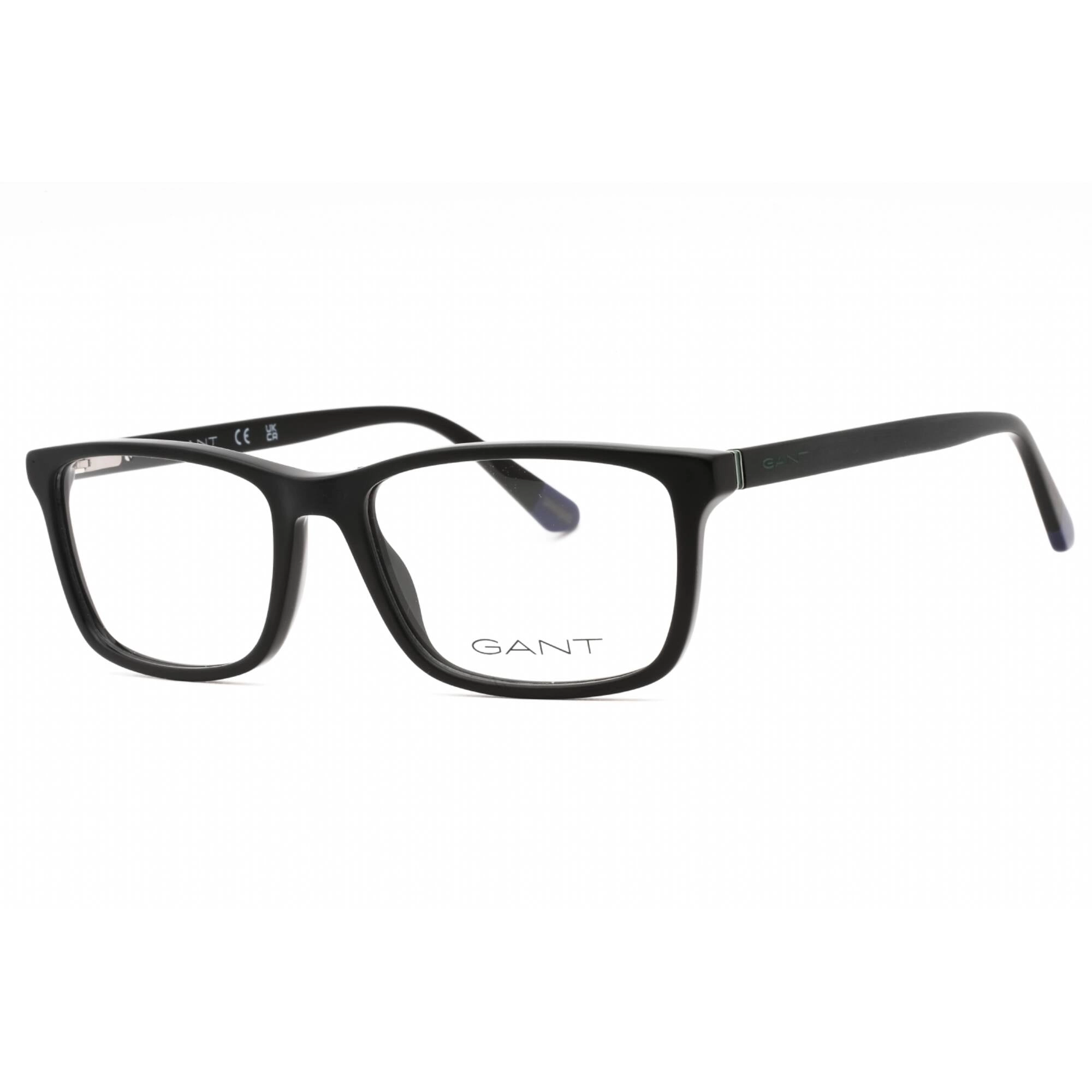 Gant Men's Eyeglasses - Matte Black Acetate Square Shape Full Rim Frame | GA3139 002