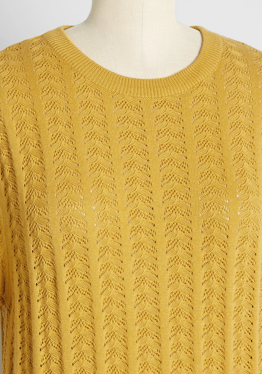 Golden Hour Gorgeous Knit Top