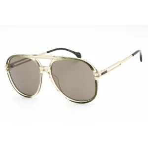 Gucci Men's Sunglasses - Green/Gold Plastic Aviator Full Rim Frame | GG1104S 003
