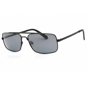 Guess Men's Sunglasses - Matte Black Rectangular Metal Full Rim Frame | GU00060 02D