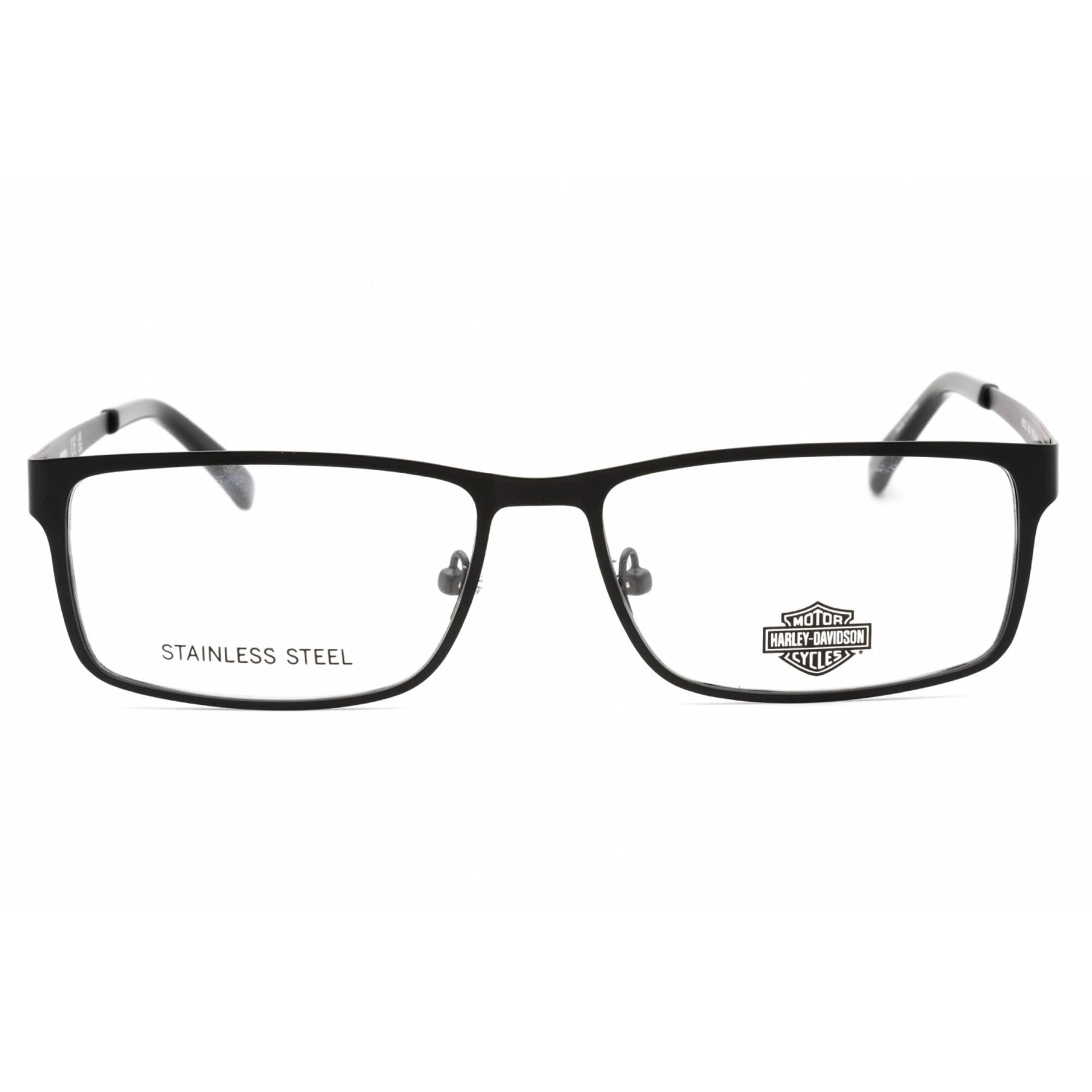Harley Davidson Men's Eyeglasses - Clear Demo Lens Black Rectangular | HD0722 B84