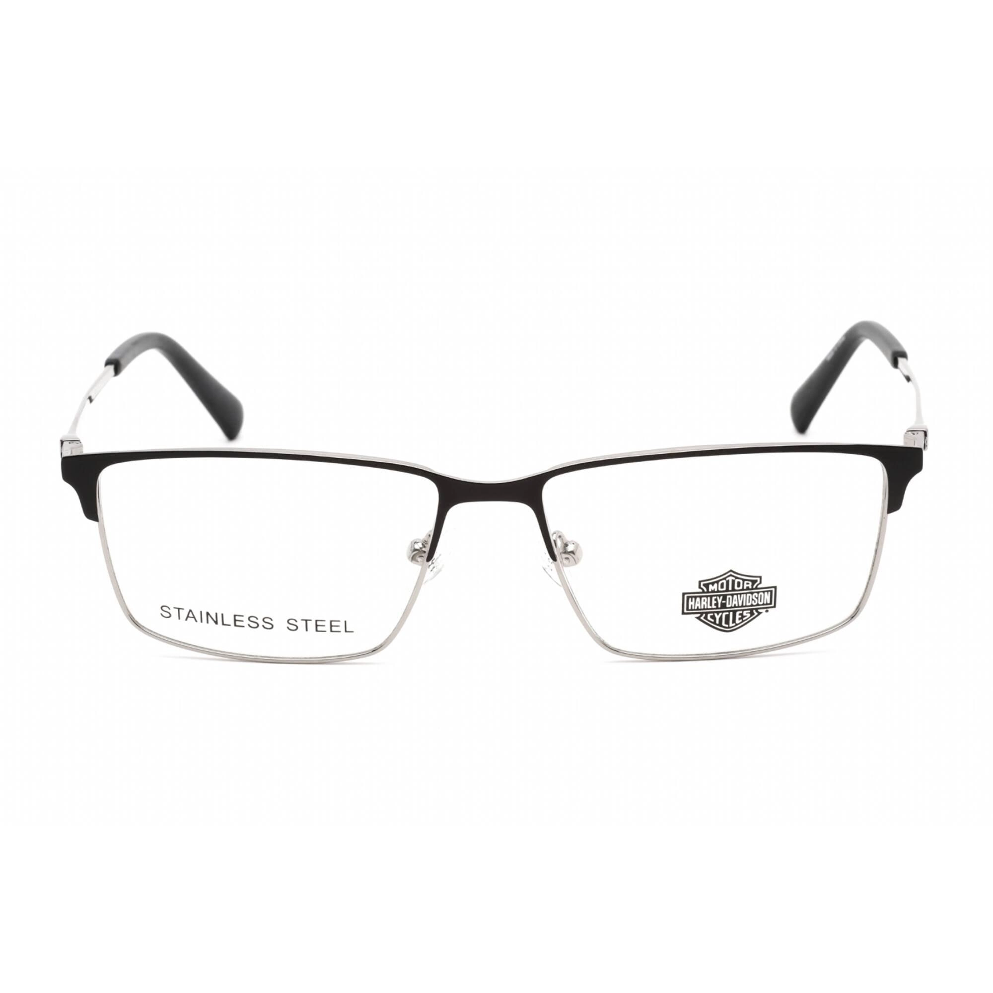 Harley Davidson Men's Eyeglasses - Full Rim Rectangular Matte Blue Frame | HD0914 091