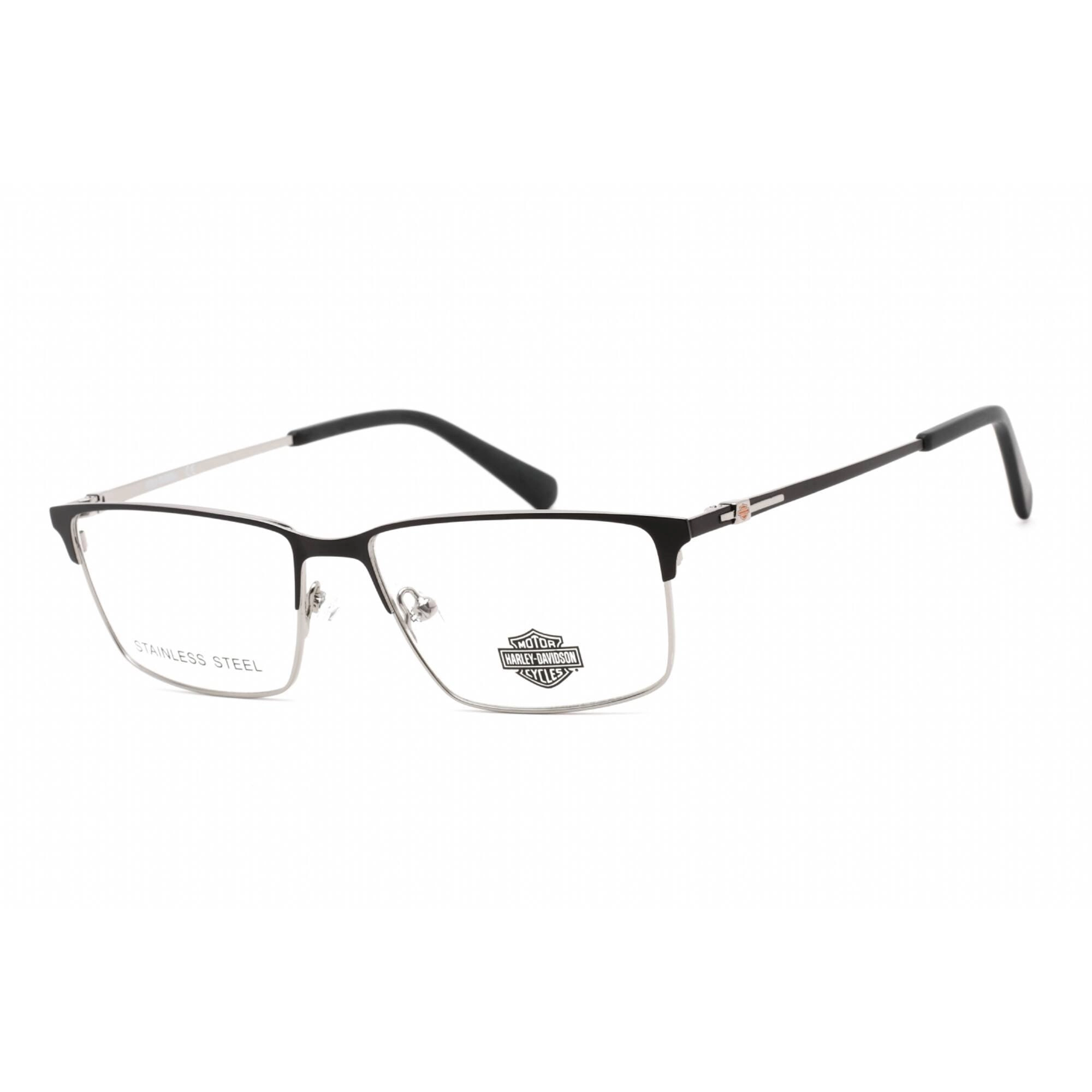 Harley Davidson Men's Eyeglasses - Full Rim Rectangular Matte Blue Frame | HD0914 091