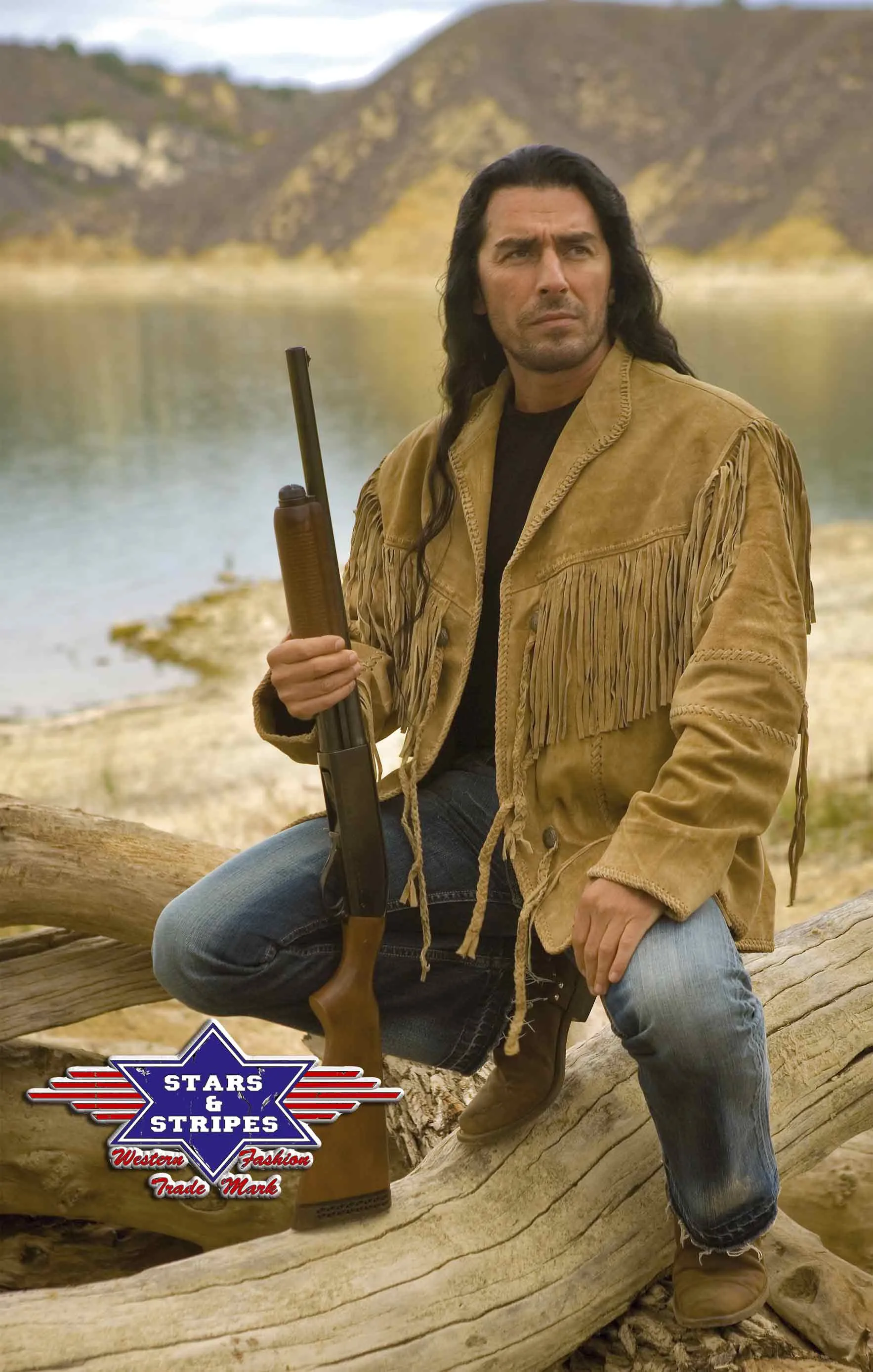 Hombre Sand Men's Western Jacket