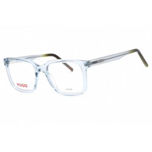 Hugo Men's Eyeglasses - Blue Green Square Plastic Frame Clear Lens | HG 1261 0RNB 00