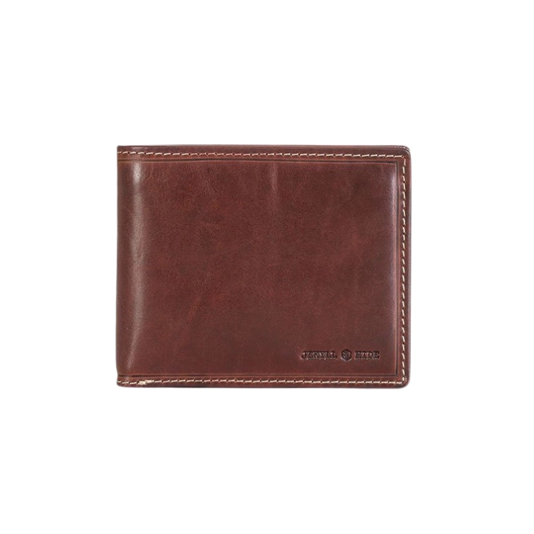 Jekyll & Hide Medium Bifold Wallet With Coin - Mocha