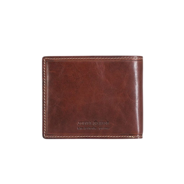 Jekyll & Hide Medium Bifold Wallet With Coin - Mocha