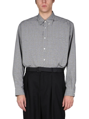 Kenzo Long-Sleeved Checked Shirt