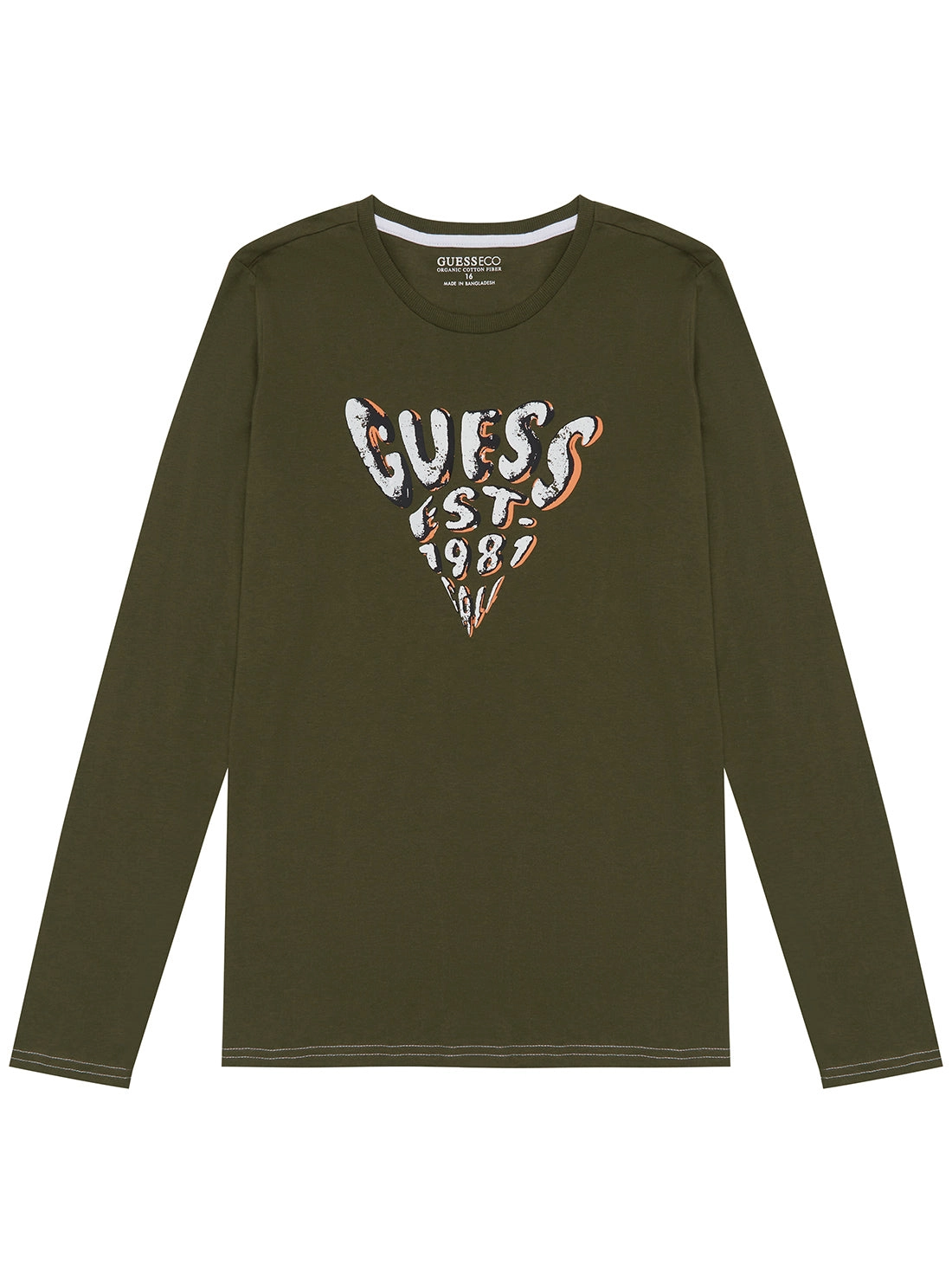 Khaki Long Sleeve T-Shirt (7-16)